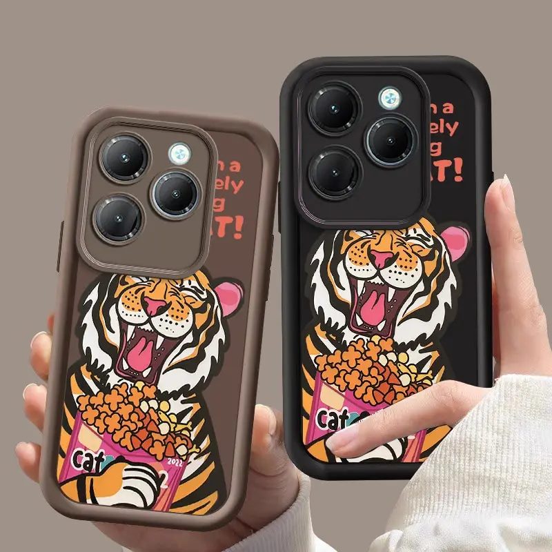 Силиконовый чехол для телефона Hot40 CatTigers Infinix Hot 30i 30 Play 20 S 20i 12 11Play 10 9 8 Smart 7 6