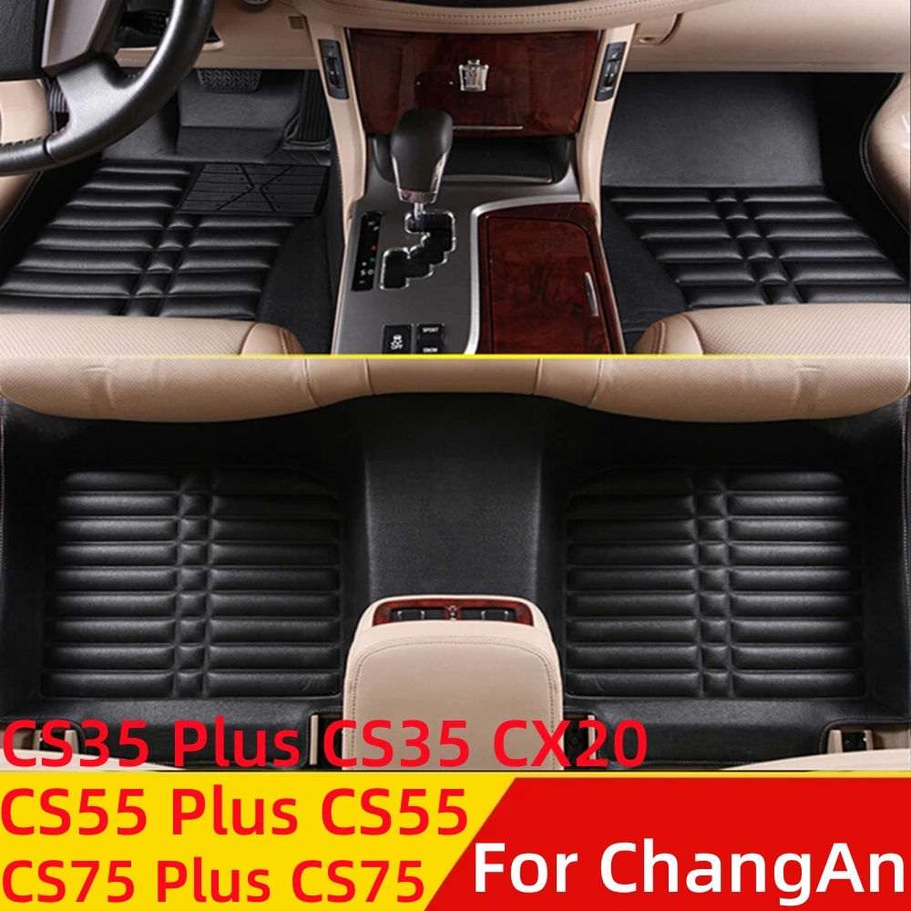 

Автомобильные коврики WZJ 3D для любой погоды для ChangAn CS35 CX20 CS55 CS75 Plus, коврики для переднего и заднего коврика, автозапчасти, крышка