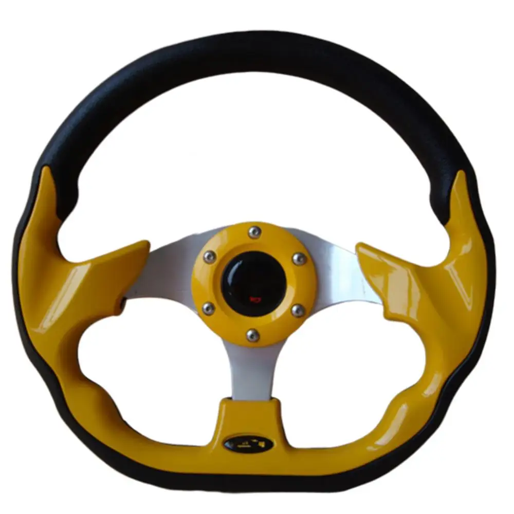 

Модификация автомобиля из искусственной кожи 320 мм, 6-болтовое рулевое колесо В гоночном стиле, автомобильные спортивные рулевые колеса для дрифтинга, автомобильные аксессуары