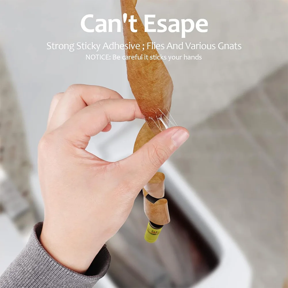 24 шт. липкая ловушка для мух в помещении и на открытом воздухе подвесная лента