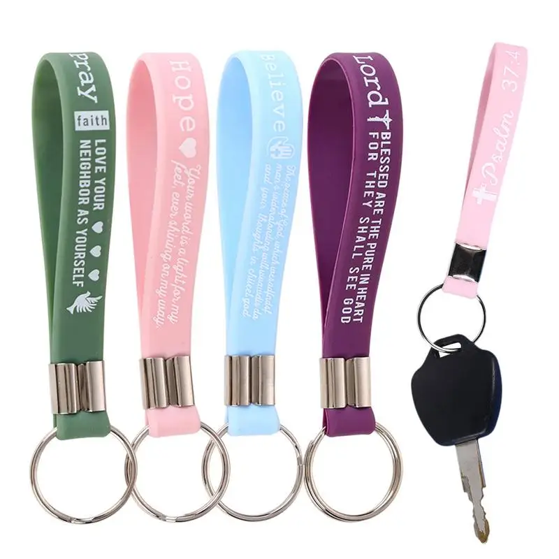 

Bible Keychains Religious Keyrings Christian Bible Keychains With Scripture Inspirational Durable KeyChains Verses Religious Key