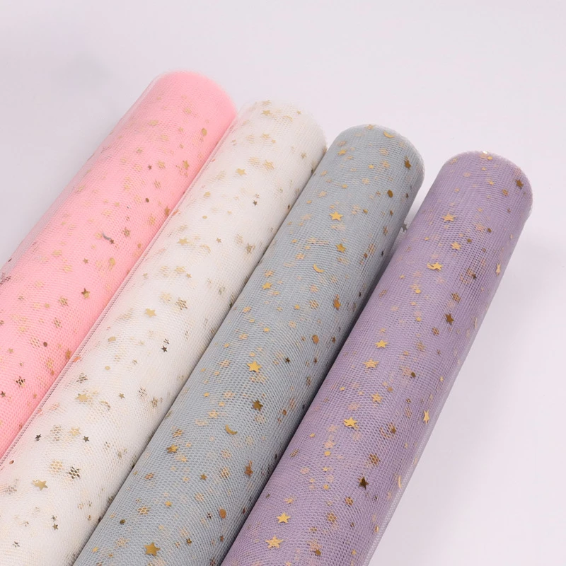 

Flower Packing Gauze 5 Yards/roll Bronzing Gauze DIY Korean Style Floral Gauze