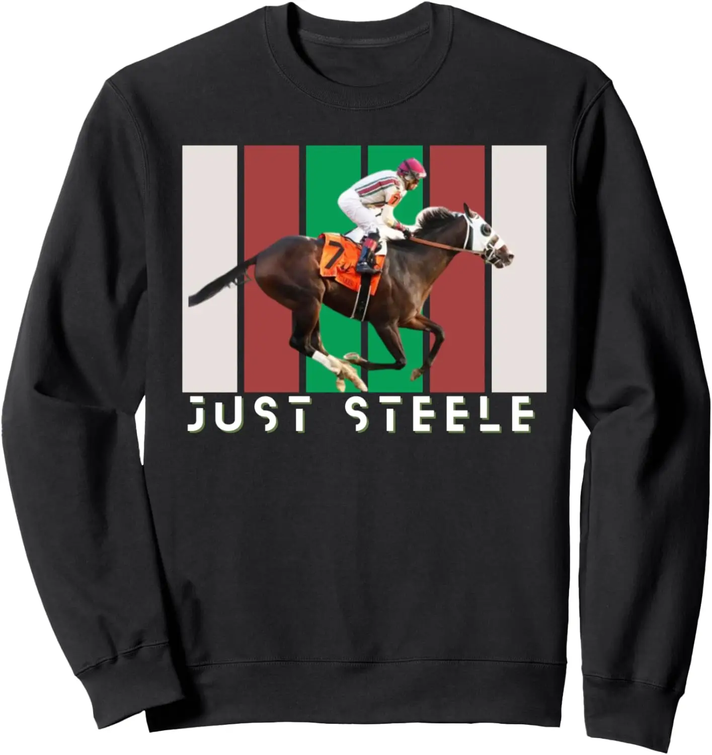 Just Steele Horse Racing Del Mar Santa Anita Рубашка Толстовка