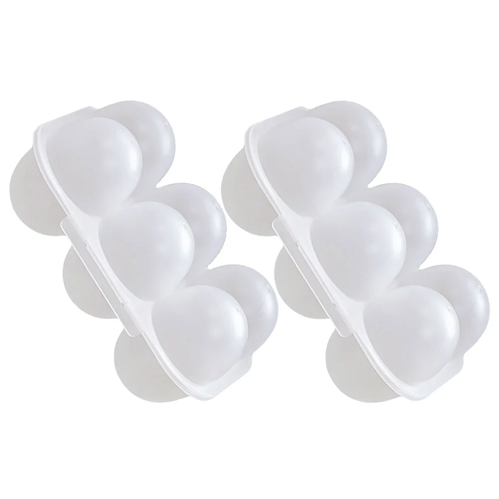 

2pcs Pantry Egg Storage Bin Plastic Eggs Organizer Kitchen Refrigerator Storage Preservation Box