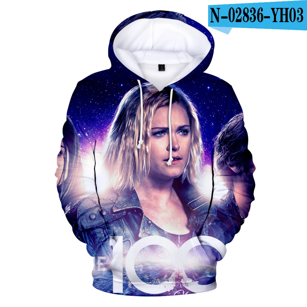 

Trendy Harajuku Novelty THE 100 3D Hoodies Sweatshirts Men/Women Young People Long Sleeve Hoodie Casual All-match Pullovers