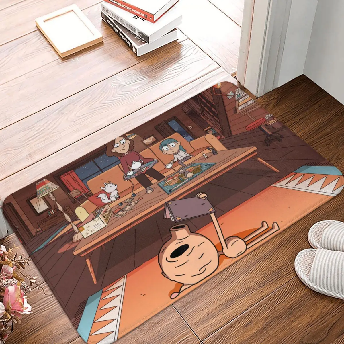 

Нескользящий коврик для ванной с рисунком из мультфильма «Мама зла»