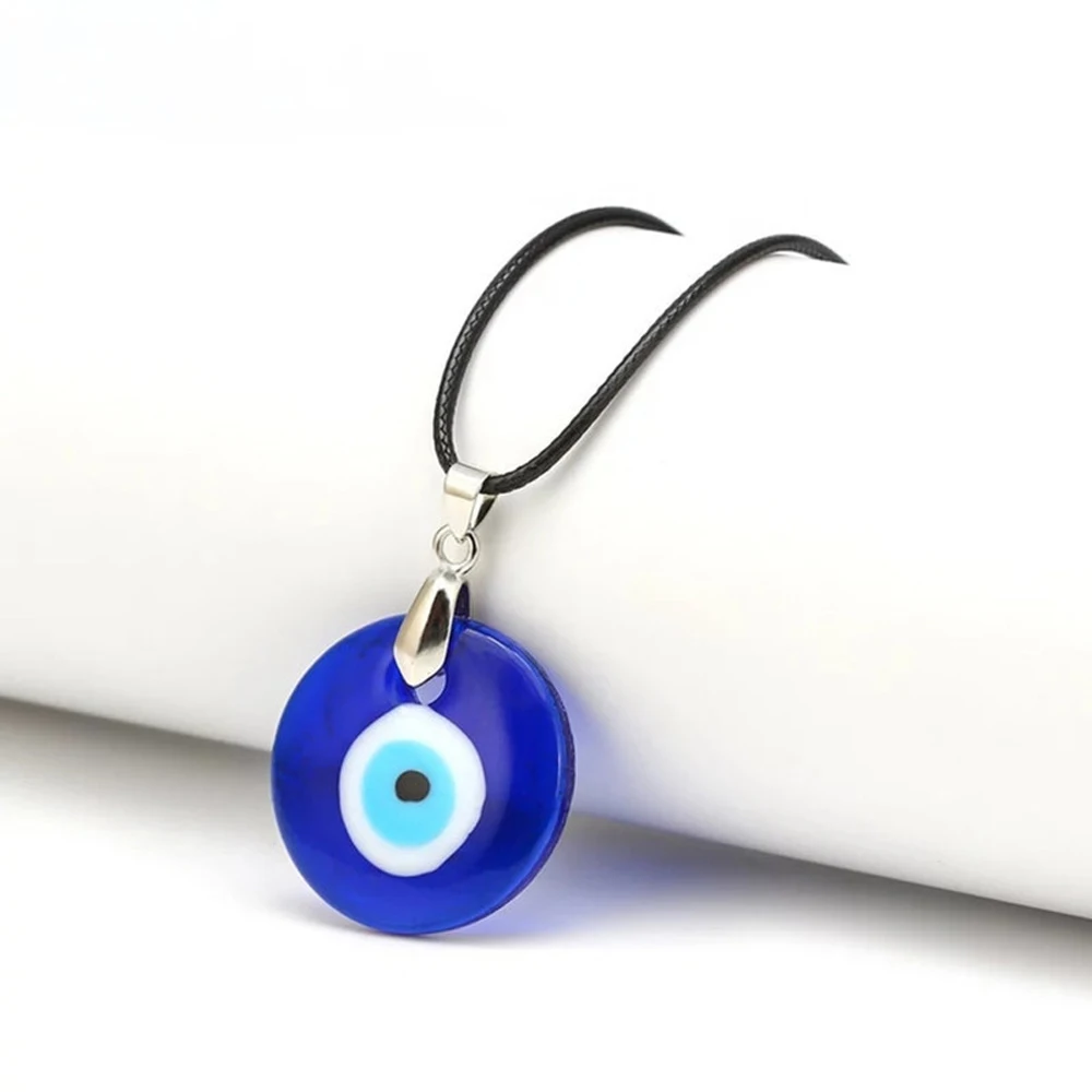 

FSUNION Vintage Turkish Blue Evil Eye Pendant Choker Necklace Lucky Clavicle Chain Necklace Party Jewelry for Women 2023 Gifts