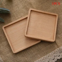 wood coasters wood square drink mat round heat resistant drink mat coffee cup pad table non slip coffee pad