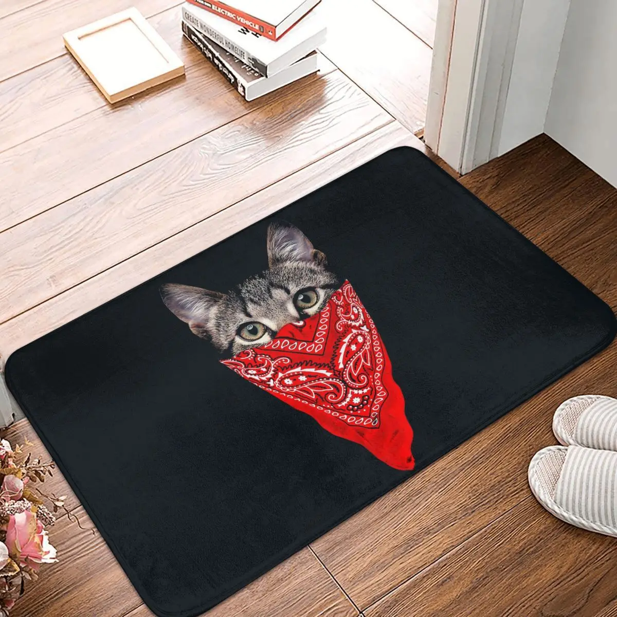 

Bedroom Mat Gangster Cat Doormat Living Room Carpet Entrance Door Rug Home Decoration