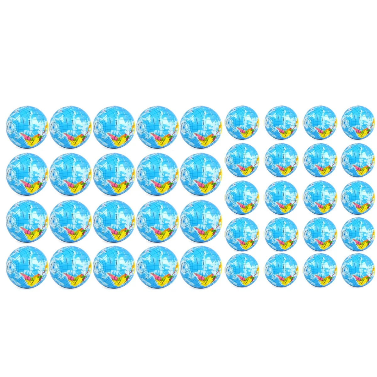 

40Pcs Globe Stress Ball World Earth Stress Balls,3 Inch 2.5 Inch Mini Foam Stress Balls for Adults Teens Finger Exercise