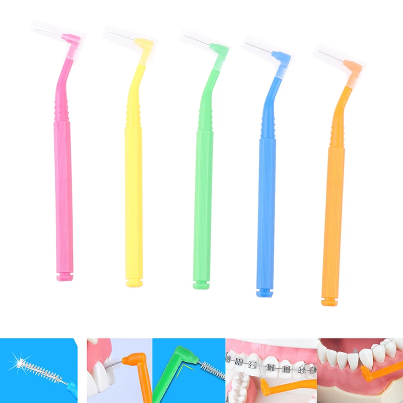 

10pcs 0.6-1.0 MM Adults Interdental Brush Clean Between Teeth Floss Toothpick Oral Care Tool Dental Orthodontic
