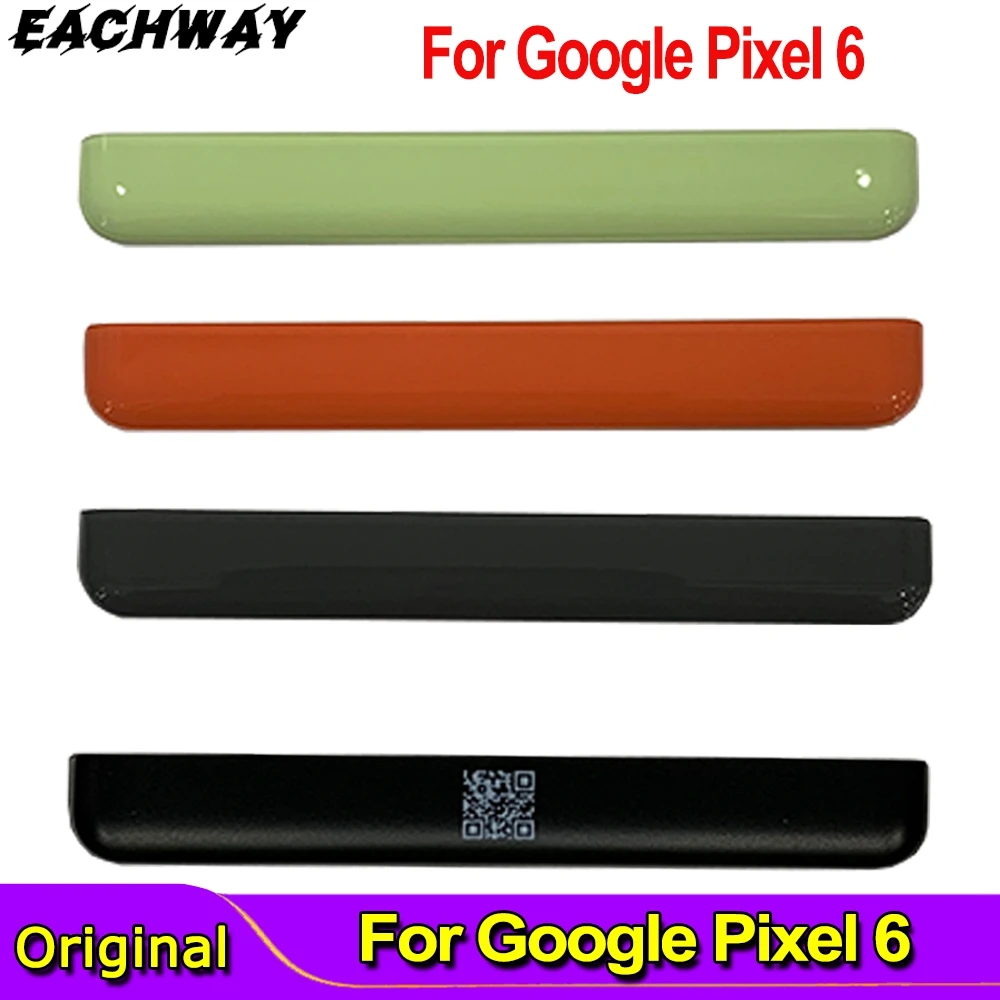 

Оригинальная задняя крышка для Google Pixel 6, стеклянные полоски, запасные части для GB7N6 G9S9B16, задняя крышка аккумулятора, задние стеклянные полос...
