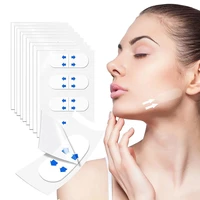 40pcs fox eyes stickers waterproof v face makeup adhesive tape invisible breathable lift face sticker lifting tighten chin