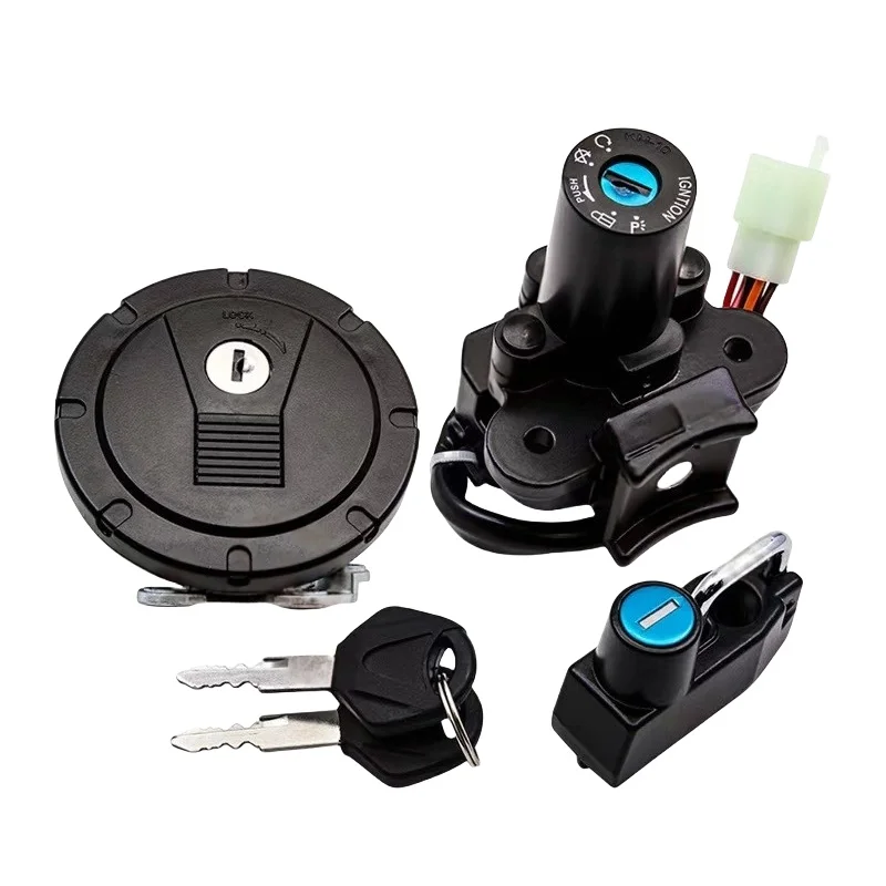 

Ключ зажигания мотоцикла, крышка топливного газа, комплект замка сиденья, аксессуары для Kawasaki KLX KL 250 KMX 125 KMX 250 KLR250 KLX250