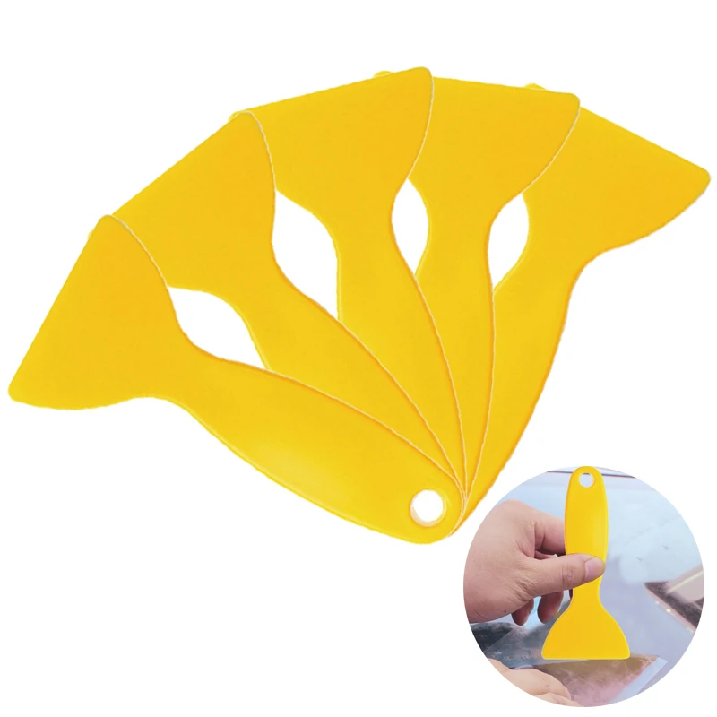 

5x Plastic Scraper Car Auto Cleaning Tool Window Cleaner Windshield Snow Shovel Glass Water Glue Remove Wiper Car Accessories