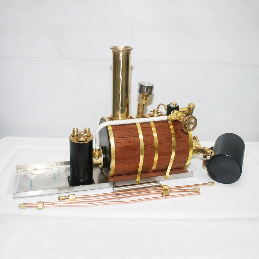 Горизонтальный латунный паровой котел 200 мл с предохранительным клапаном