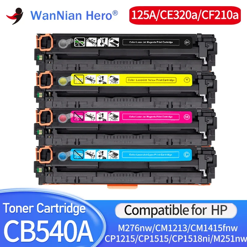 Тонер-картридж CF210A cb 540A CB540A CB541A CB542A 543A 125A CE320a для HP CP1215 CP1515n CP1518ni CM1312 CM1415 M251nw M276nw