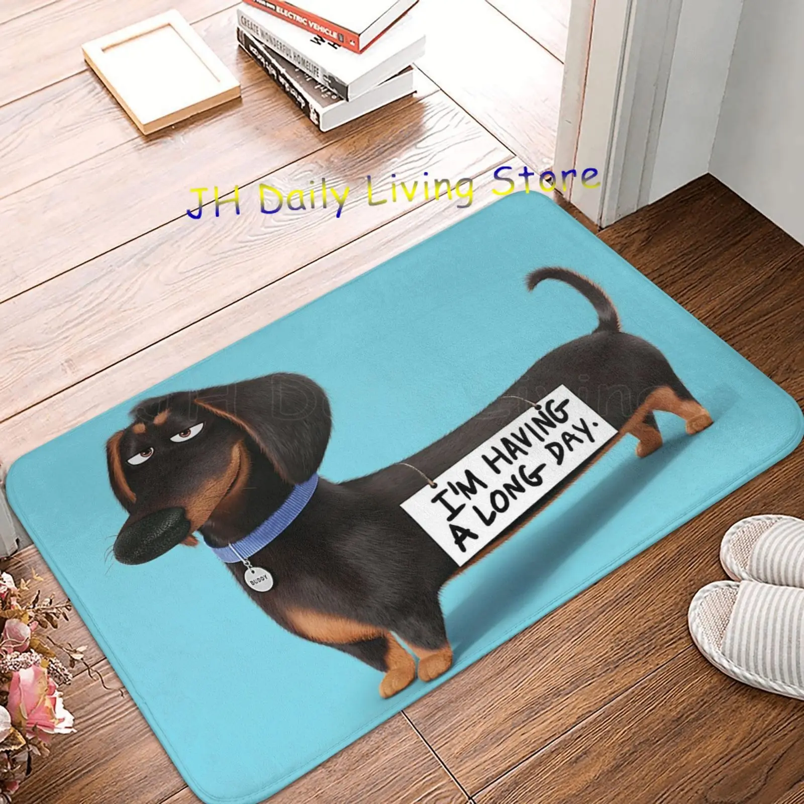 

Dachshund Dog Funny Puppy Doormat Rug Carpet Footpad Polyester Non-slip Dust-proof Mat Corridor Kitchen Bedroom Balcony Toilet