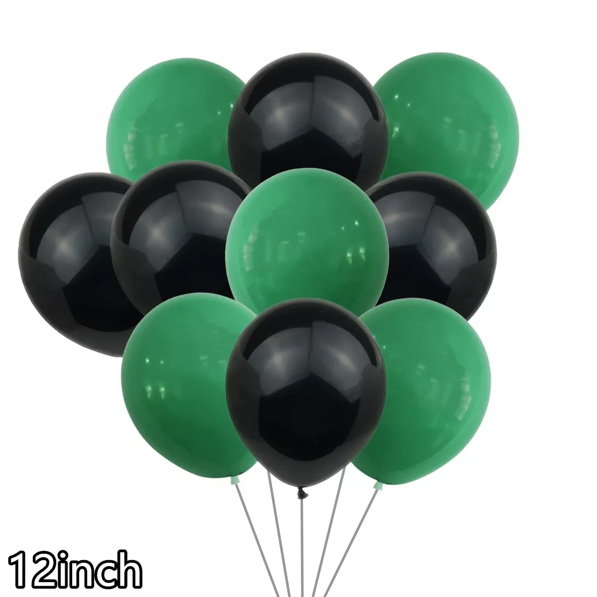 

New 20PC 32inch Green Black Birthday party Decorations Game on Theme party Number Latex balloons Aluminum foil digital balloon