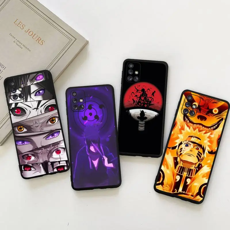 Купи Naruto Itachi Sasuke Kakashi Eyes Phone Case For Samsung Galaxy A73 A53 A13 A03S A52 A72 A12 A81 A30 A32 A50 A80 A71 A51 A31 5G за 120 рублей в магазине AliExpress