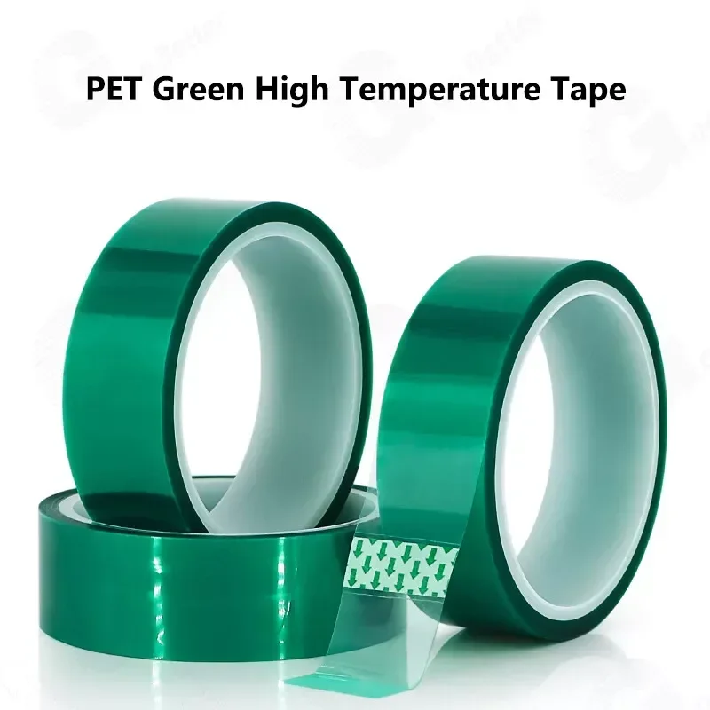 Зелёная Полиэстеровая лента термостойкая с покрытием SMT защита от высоких