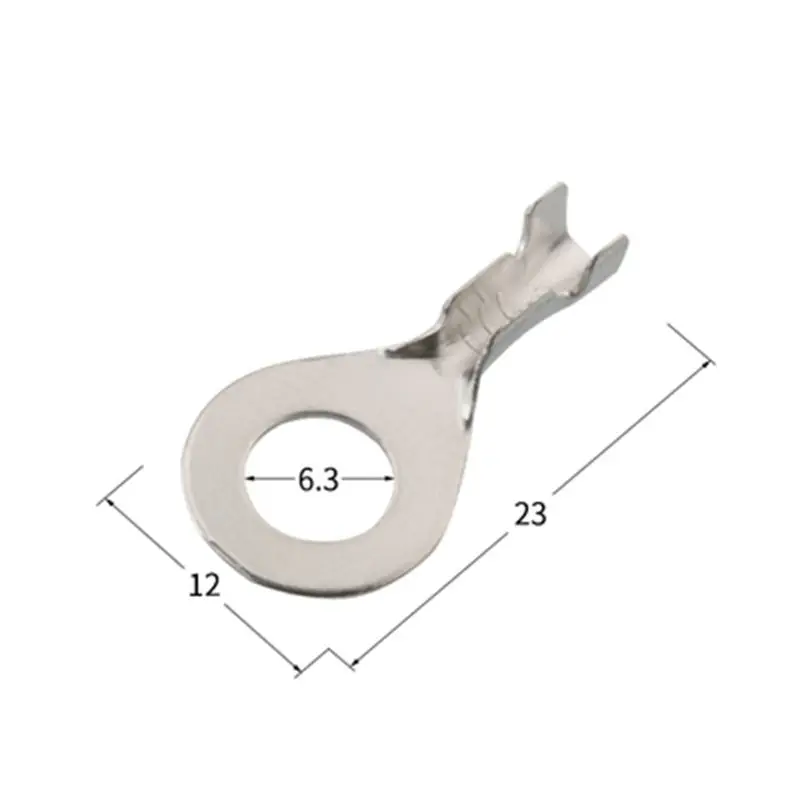 Клеммное кольцо для аккумулятора 6 3 мм заземляющий наконечник медное ушное