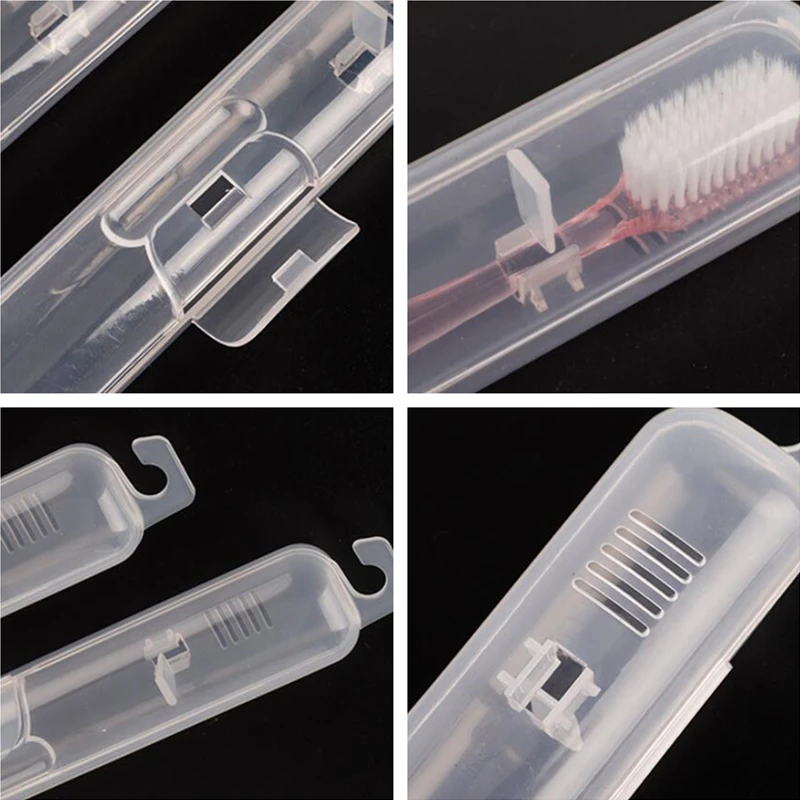 1pc Travel Portable Toothbrush Holder Transparent Storage Box Case Practical Container Organizer Bathroom Tools | Дом и сад