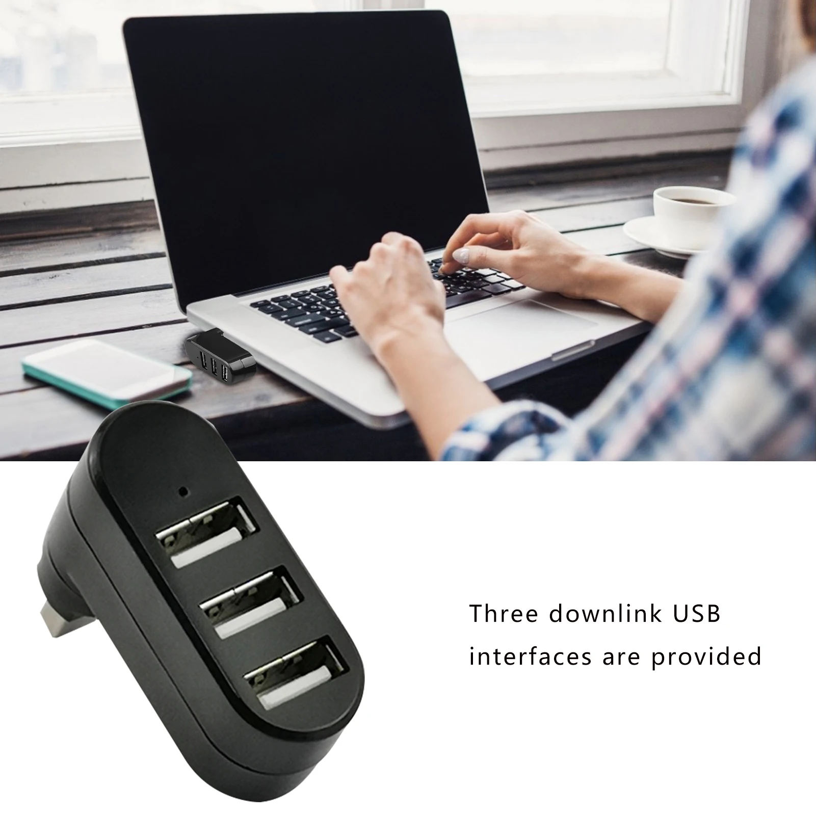 Mini 3 Port s USB 0 Hub Высокоскоростной разветвитель передачи данных для ПК ноутбука