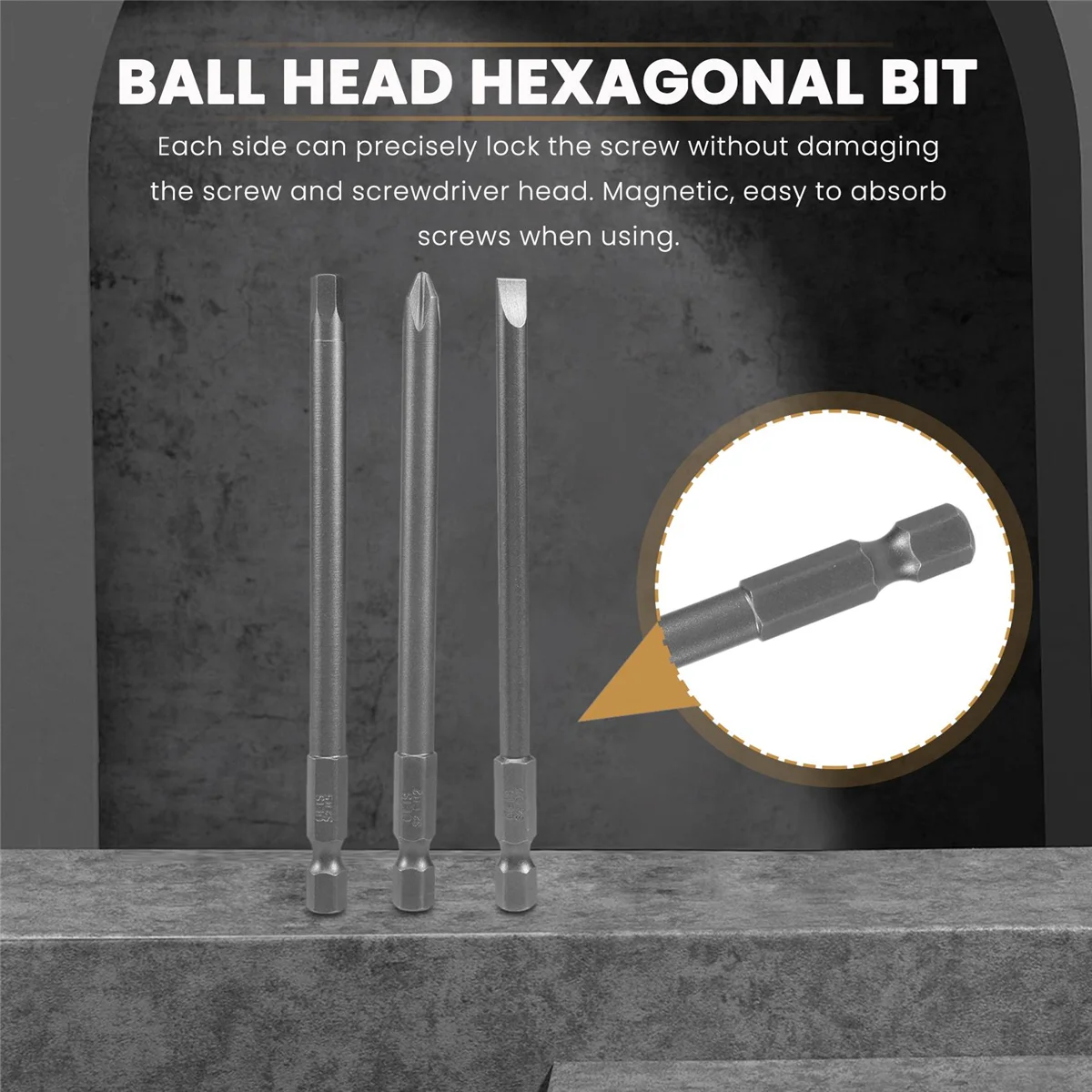 Ансамбль 16-электрических эмуляторов Tournevis Magneto Longs Fendus + Croix Hex Torx Ensemble Forets 1/4 Pouches à