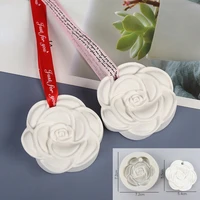 camellia rose flower soap candle mold silicone aromatherapy gypsum epoxy mould handmade home decor gifts