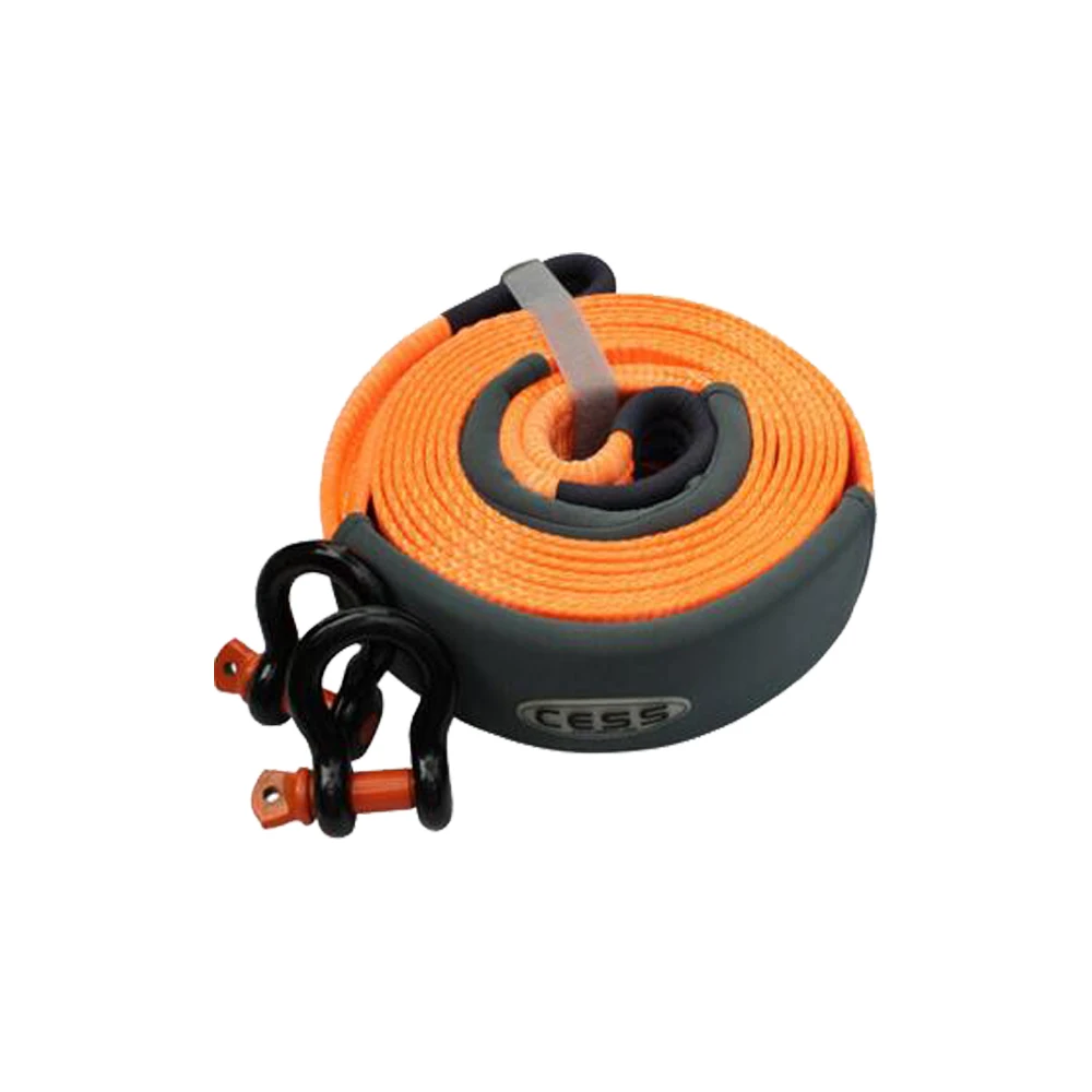 

Lantsun JL1171 9m trailer rope 15t pull force + 2 u hook combinations for wrangle tow rope Towing Equipment