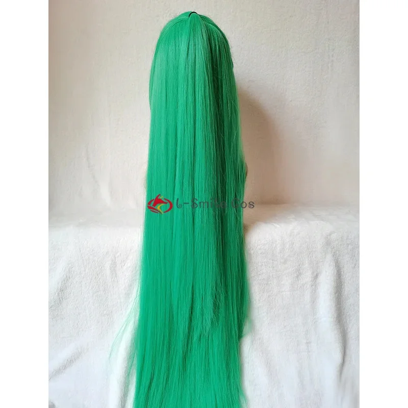 Длинный зеленый искусственный парик 100 см в стиле аниме Higurashi no Naku Koro ni Sonozaki
