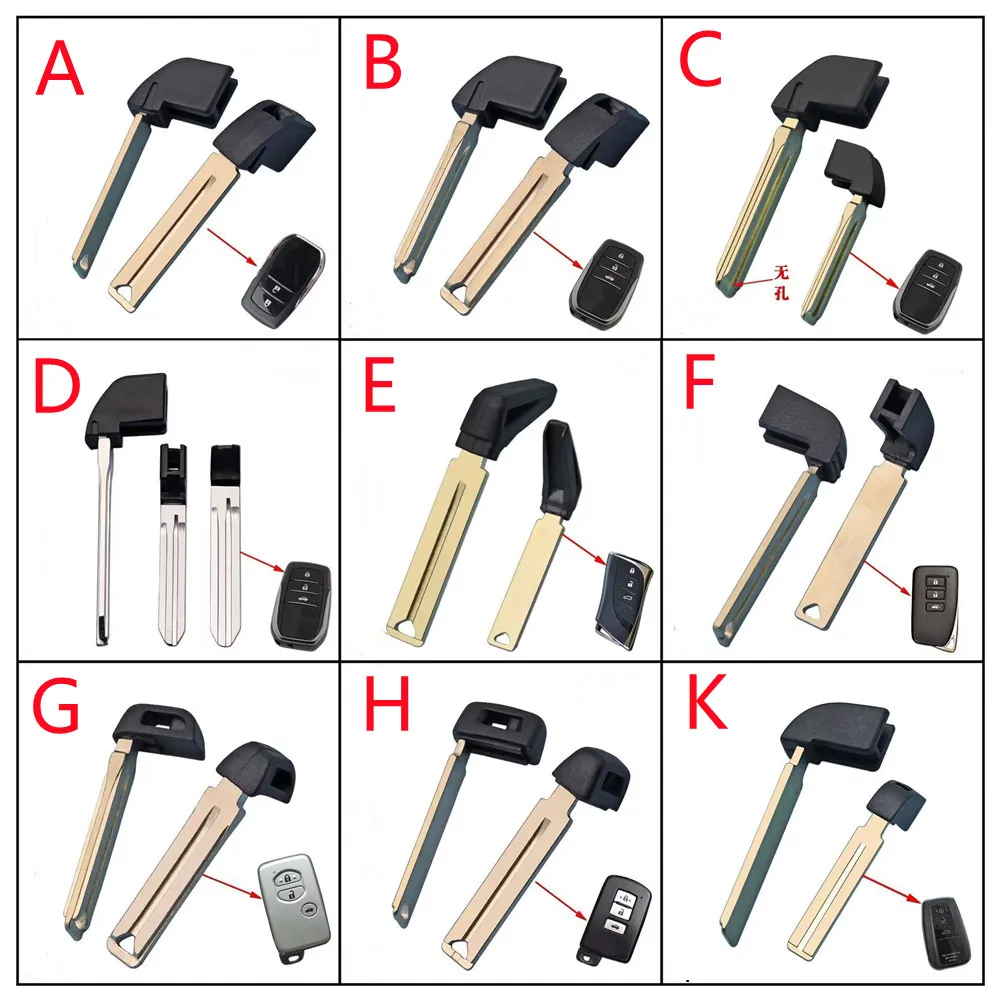 

10 шт./партия, аварийные вставки для Toyota Camry Pruis Hilux SW4 RAV4 Land Crusier GR Uncut