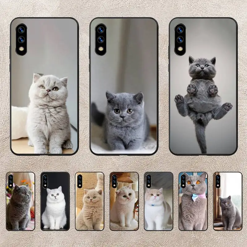 

British Shorthair Cat Phone Case For Huawei G7 G8 P7 P8 P9 P10 P20 P30 Lite Mini Pro P Smart Plus Cove Fundas