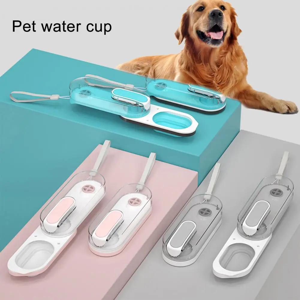 

Pet Water Bottle Foldable Leak-proof Large Trough Drop-resistant Easy to Carry Puppy Accessory Silicone Folding Dog Water Bottle