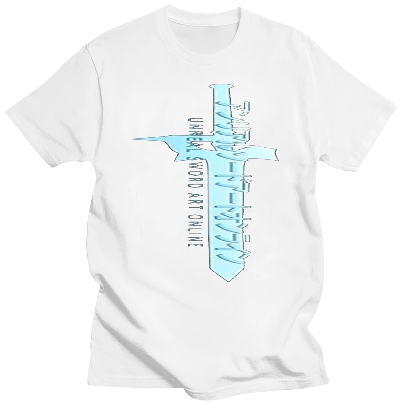 

Mens T Shirts Fashion 2019 Harajuku Hip Hop Brand Classic Sword Art Online Anime Street Wear Tops Tees