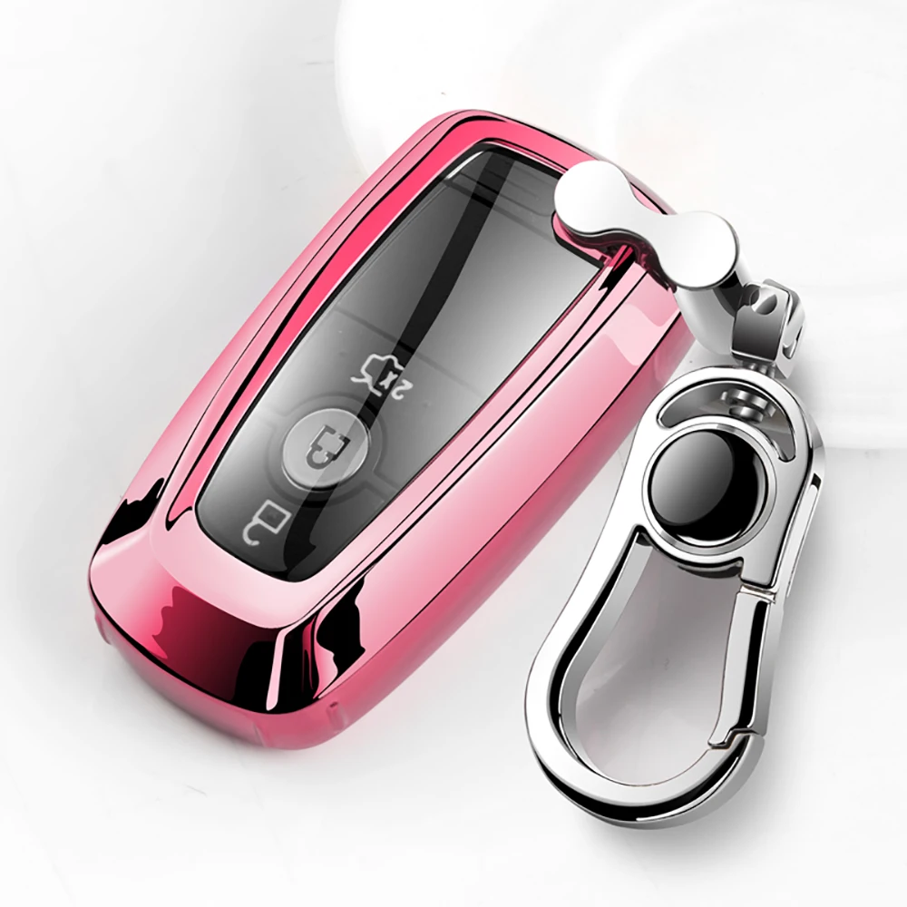 

TPU Car Remote Key Case Full Cover Shell Protection Bag For Ford Fusion Mondeo Mustang Explorer Edge EcoSport Lincoln MKC MKZ
