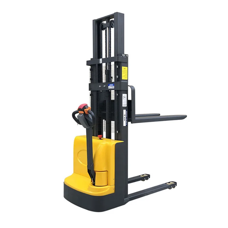 

Full Electric Forklift 2 Tons 1 Ton Small Semi-automatic Loading and Unloading Truck Hydraulic Lifting Stacker Hydraulic Stacker