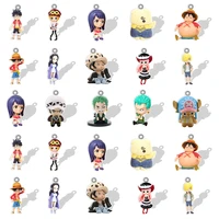 bandai one piece acrylic little charms 2d great channel pirate epoxy resin pendants jewelry for earrings necklaces making qhy222