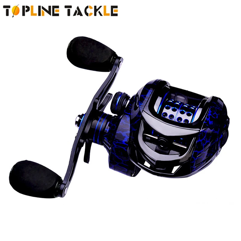 

Topline Tackle Fishing Reel 9+1BB Baitcasting Reel 7.2:1 High Ratio Ocean Rock Fishing Saltwater Reel for Fishing Tackle Pesca