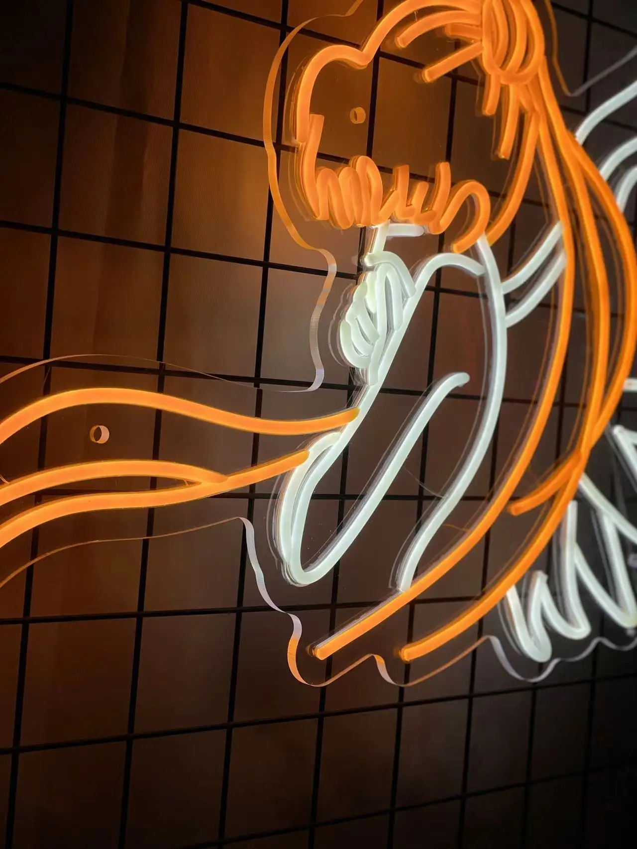 Неоновая светодиодная вывеска с ангелом на заказ аниме декор подарки для игровой