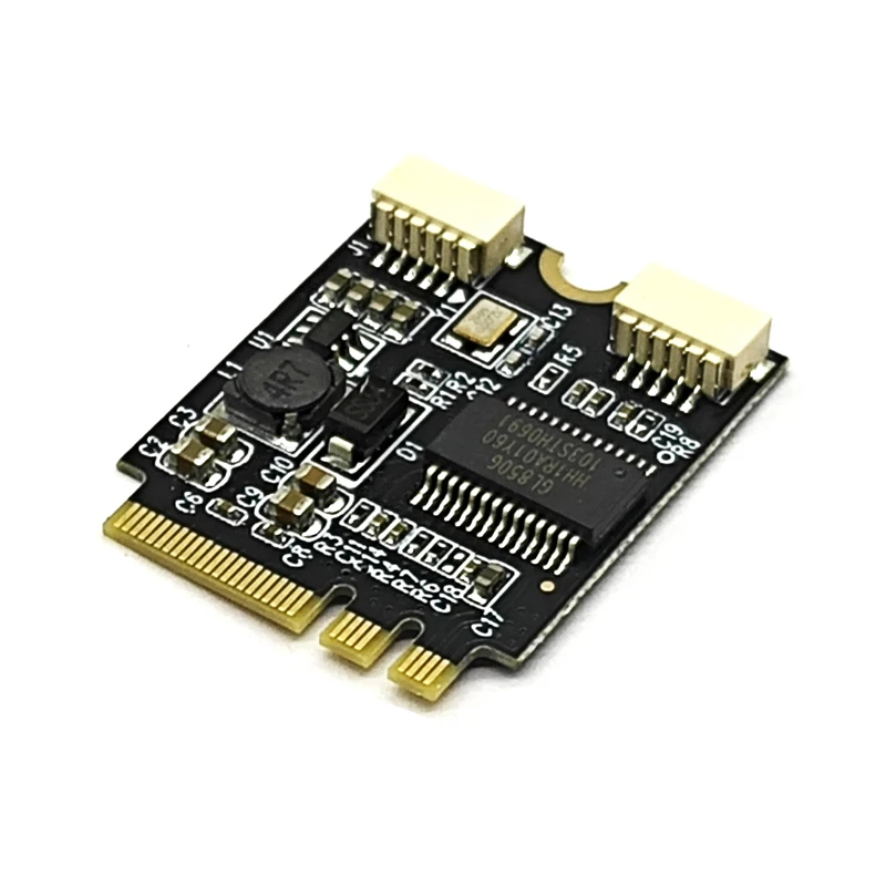 M.2 ключ A/E на 2 порта USB 0 карта расширения GL850 чип 30 см Удлинительный кабель для