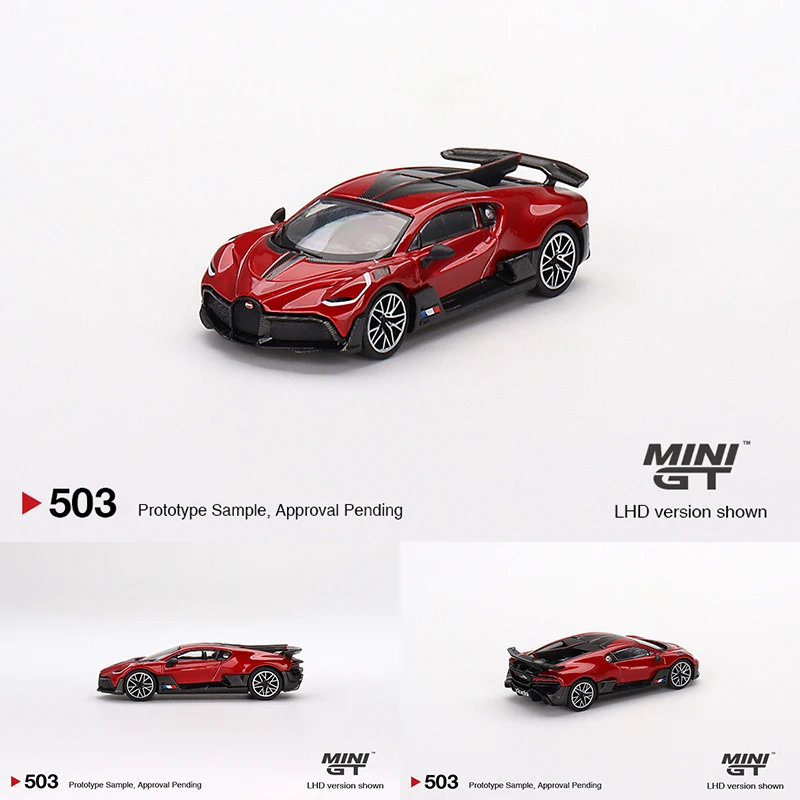 

Коллекционная Миниатюрная модель автомобиля Divo MINI GT 1:64, красная металлическая литья под давлением, коллекционные игрушки для машинок 503 в наличии