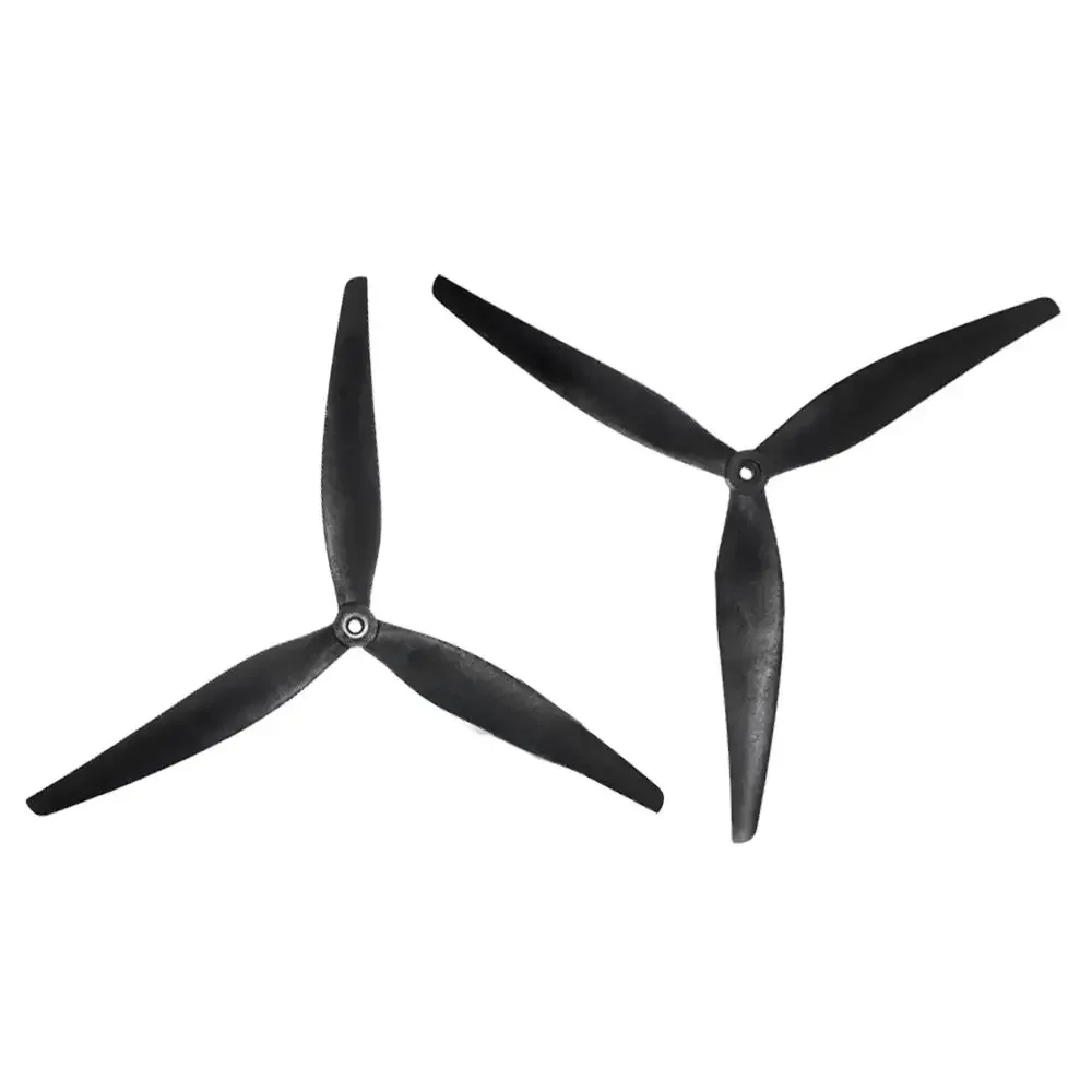 2 пары (2CW + 2CCW) HQPORP 11X7.5X3 1175 3-лопастный пропеллер черный-стекловолокно усиленный