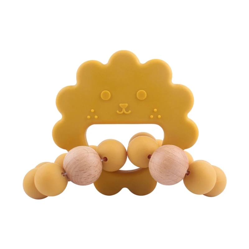 

Baby Silicone Teethers Rodent Teething Ring Toddler Newborn Molar Pain Soothing Teething Toy Natural Stop Sucking Thumb Toys