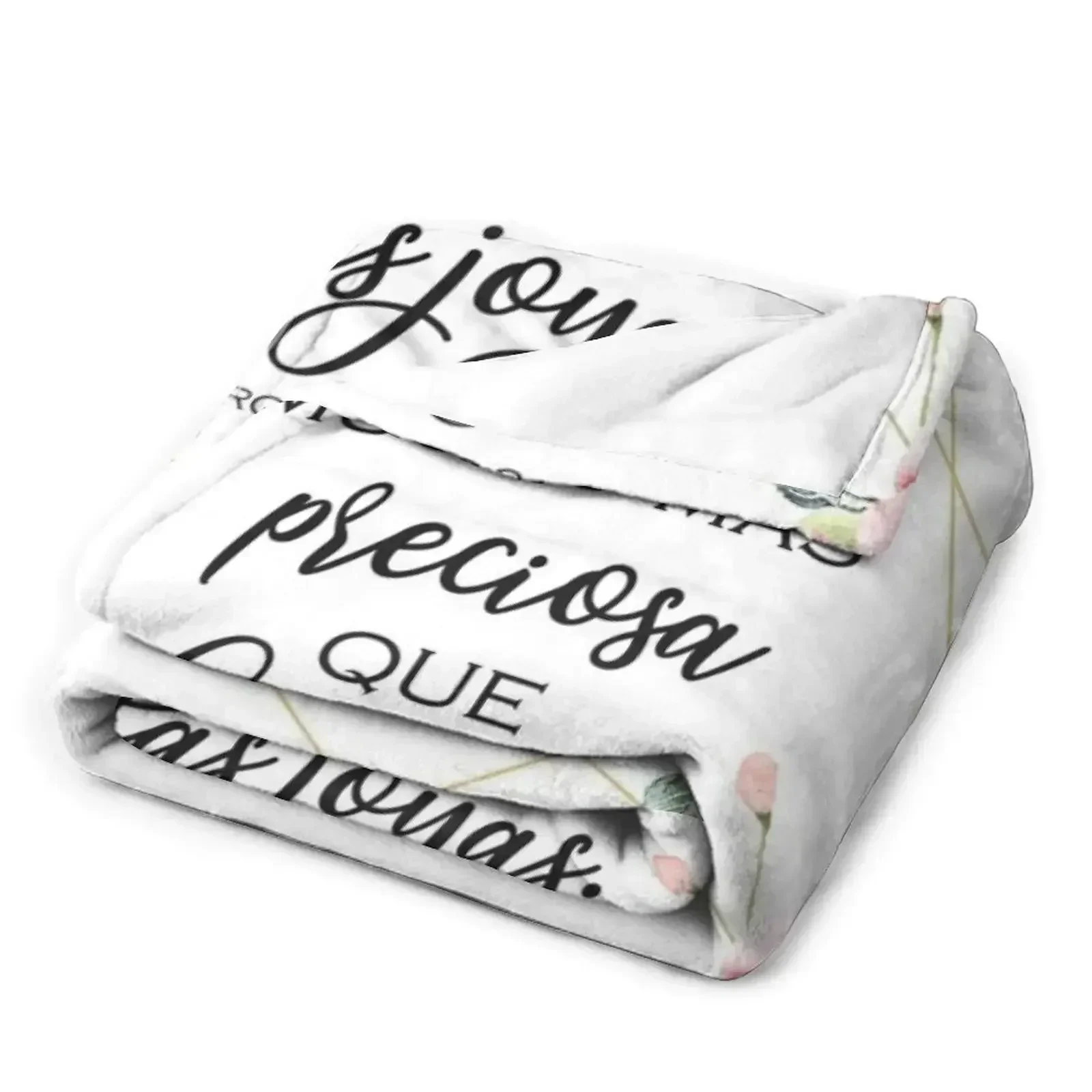 Испанский біблійный стих Proverbios 31:10 Пледы для малышей Тонкие одеяла