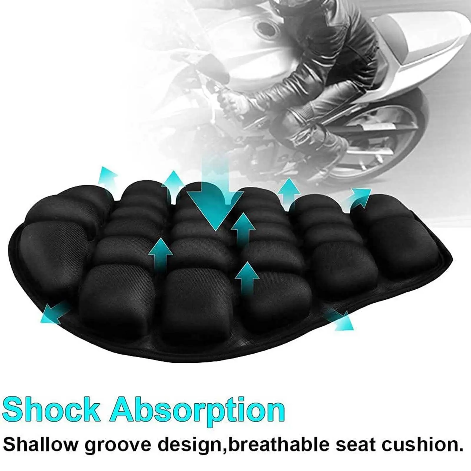 

Подушка на стул 3D, Нескользящая дышащая подушка для декомпрессии, подушка на автомобильное сиденье от геморроя, чехол на сиденье мотоцикла, ...