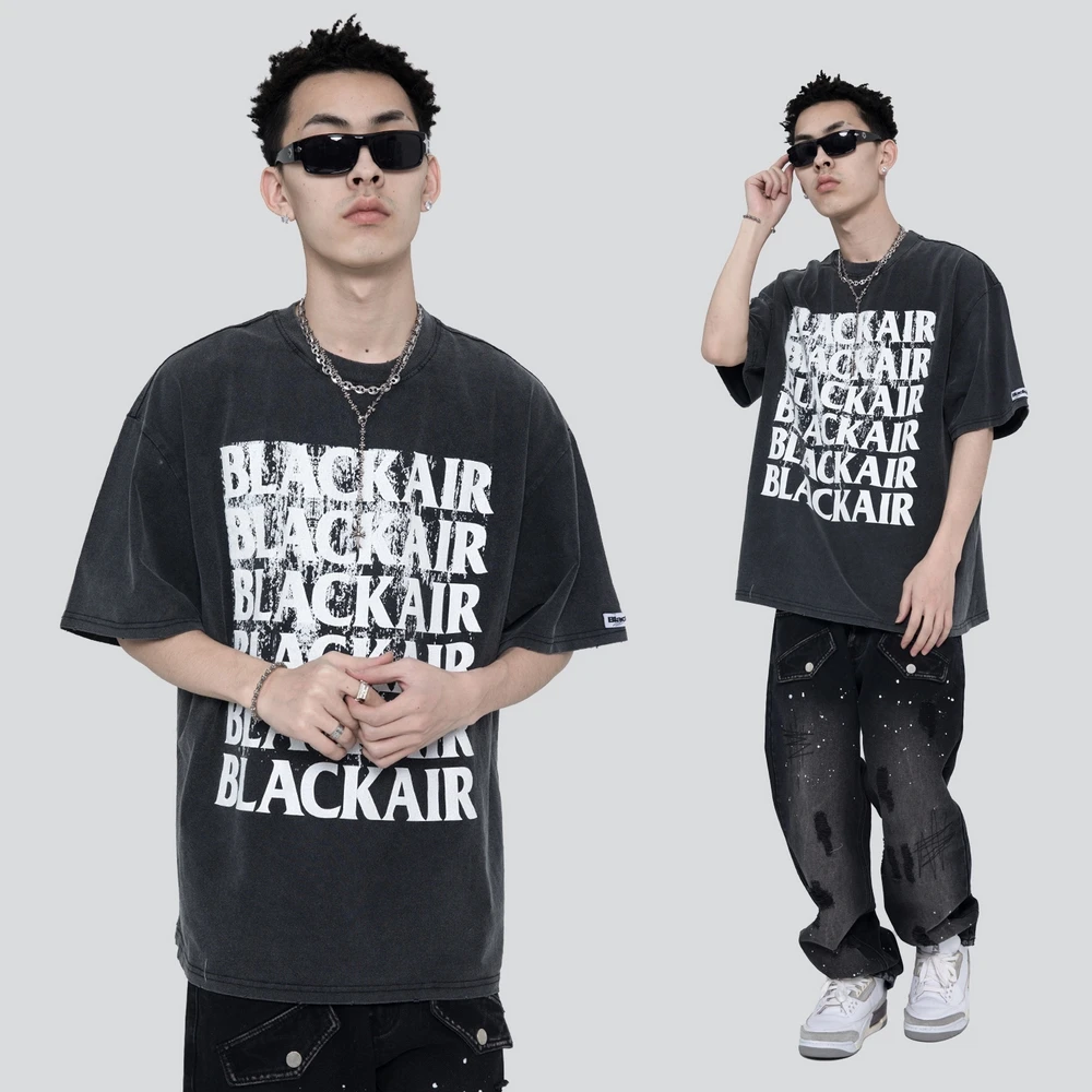 

Футболка мужская оверсайз в стиле хип-хоп с надписью