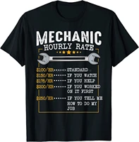 mechanic hourly rate labor rates funny co workers car lover t shirt