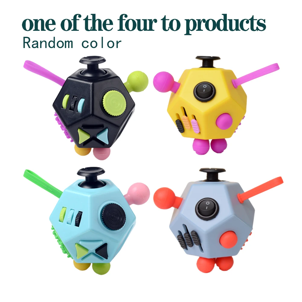 Fidget Toys Anti Stress Cubes  Decompression Dice Toys Children's educational toys finger rotating magic bean ball enlarge